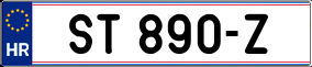 Trailer License Plate